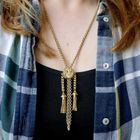 Image 9 of Antique gold sliding chain with tassels