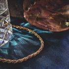 Image 2 of Two-tone gold twisted necklace | 61 cm