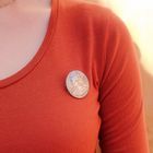 Image 4 of Vintage silver brooch with woman