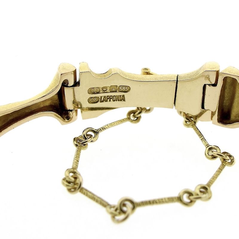 Image 7 of Gold Lapponia bracelet; Mukka | 17 cm