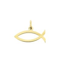 Gold pendant of an ichthus fish