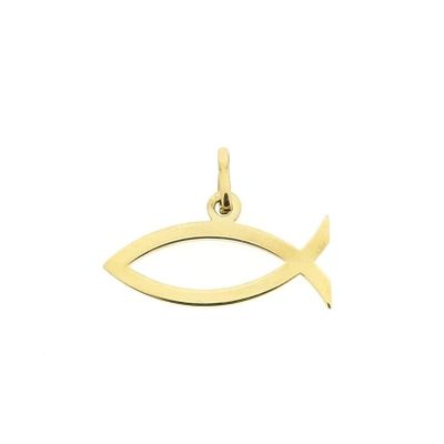 Image 1 of Gold pendant of an ichthus fish