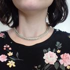 Image 2 of Silver robust gourmet link chain | 38 cm