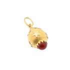 Image 8 of Two-tone gold pendant with stars and carnelian