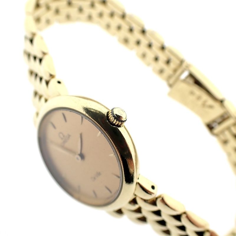 Image 8 of Omega DeVille; 18k. gouden dames horloge