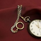 Image 7 of Two-tone gold watch chain; Chatelaine (for a pocket watch)