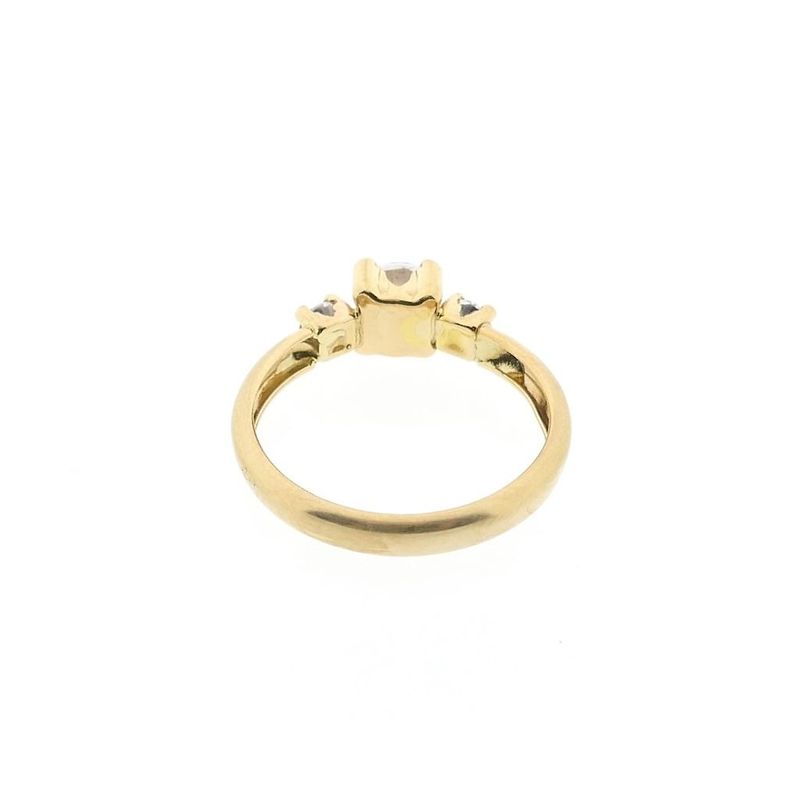 Image 6 of Vintage gold engagement ring with zirconia