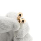 Image 6 of Rose gold stud earrings | Round button