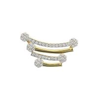 Golden fantasy pendant with zirconia; Altinbas