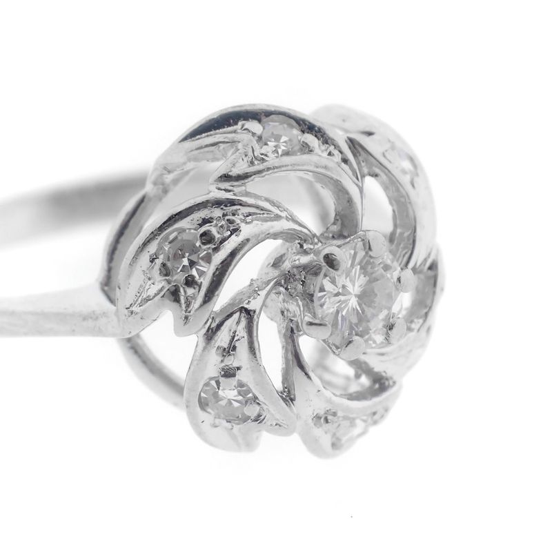 Image 9 of White gold ring with diamonds | 0.21 ct.