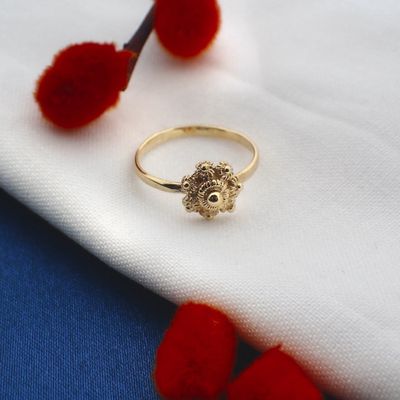 Image 2 of Gold ring with Zeeland button