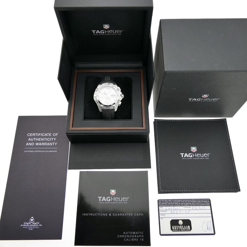Image 17 of TAG Heuer Aquaracer Automatic CAF2011; Chronograph men's watch