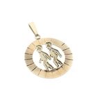 Image 6 of Gold zodiac sign pendant; Gemini
