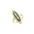 Image 1 of Vintage gold ring with green spinel