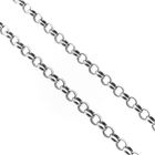 Image 4 of Silver jasseron link chain with Zeeland knots | 73 cm; Adjustable