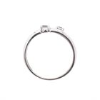 Image 8 of White gold ring with zirconia stones