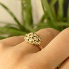 Image 7 of Gold ring with leaves