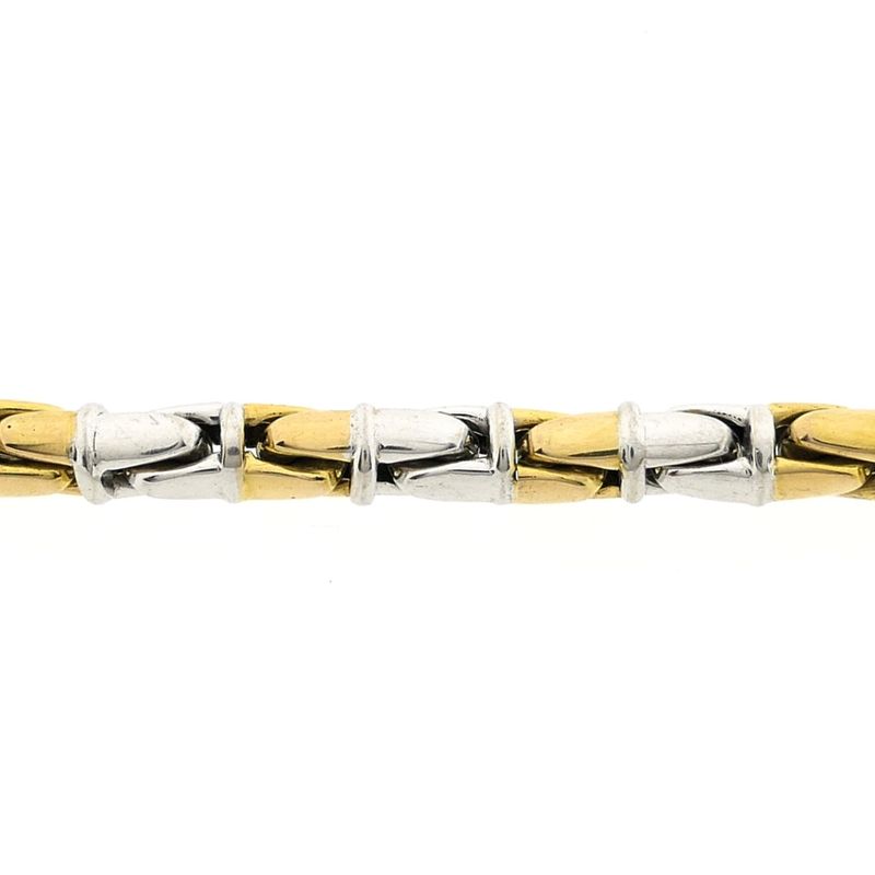 Image 8 of Two-tone gold fantasy link bracelet