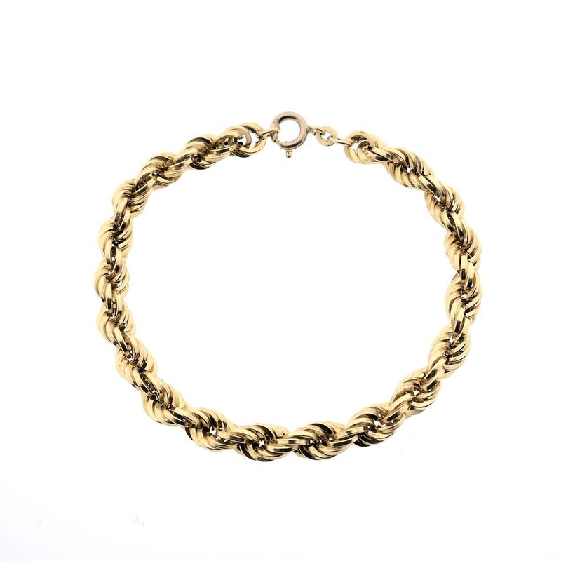 Image 2 of Gold twisted link bracelet