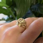 Image 2 of Gold ring with leaves