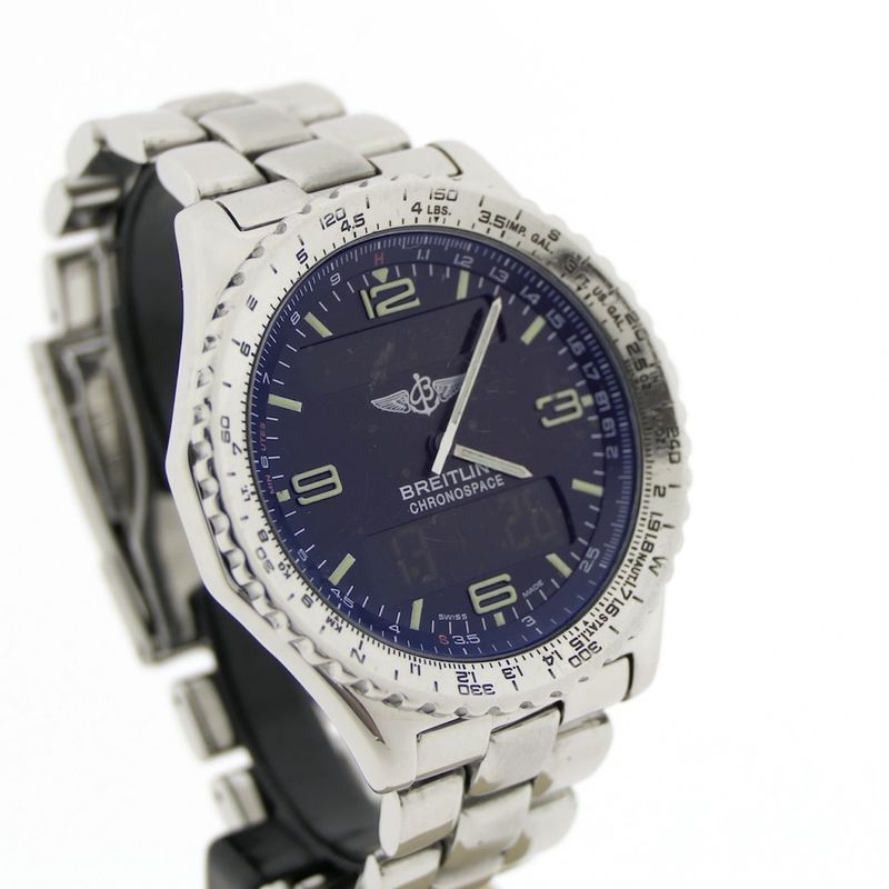 Image 3 of Breitling Chronospace; Analog/digital pilot's watch