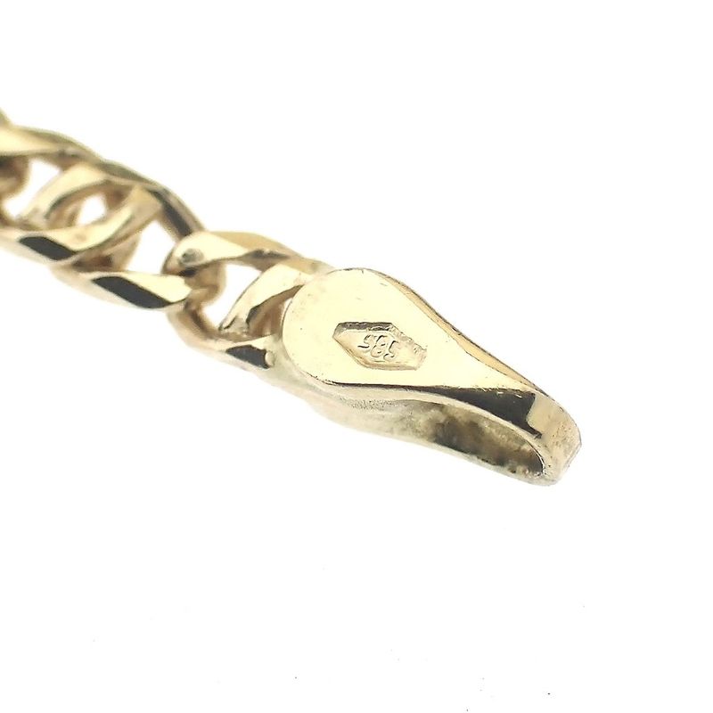 Image 4 of Vintage gold closed Figaro link chain | 49.5 cm