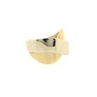 Image 8 of Two-tone gold crossover ring