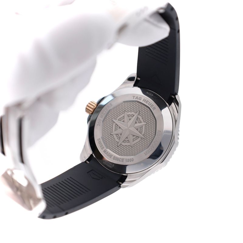 Image 13 of TAG Heuer Aquaracer Professional 200 Date WBP2151.FT6199; Gold/Stainless Steel Men's Watch