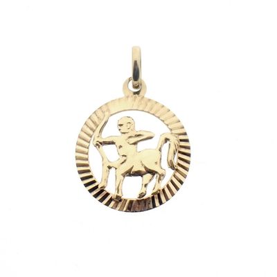 Gold zodiac sign pendant; Sagittarius Image 1 of Gold zodiac sign pendant; Sagittarius