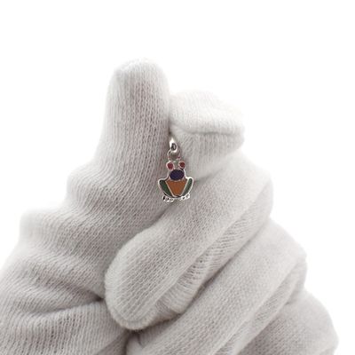 Image 2 of Silver charm; Frog