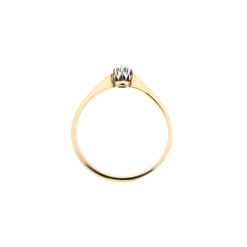 Image 8 of Rose gold solitaire ring with diamond | 0.22 ct.