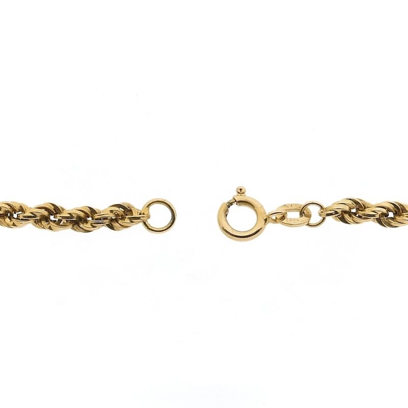 Image 5 of 18K Gold Twisted Link Chain | 51cm