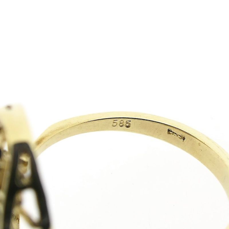 Image 6 of Gold ring with garnet