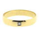 Image 3 of Gold sliding ring with diamond | 0.01 ct.