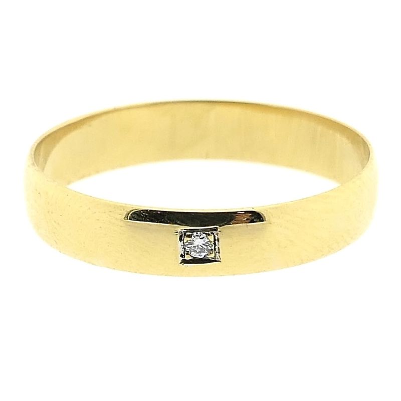 Image 3 of Gold sliding ring with diamond | 0.01 ct.