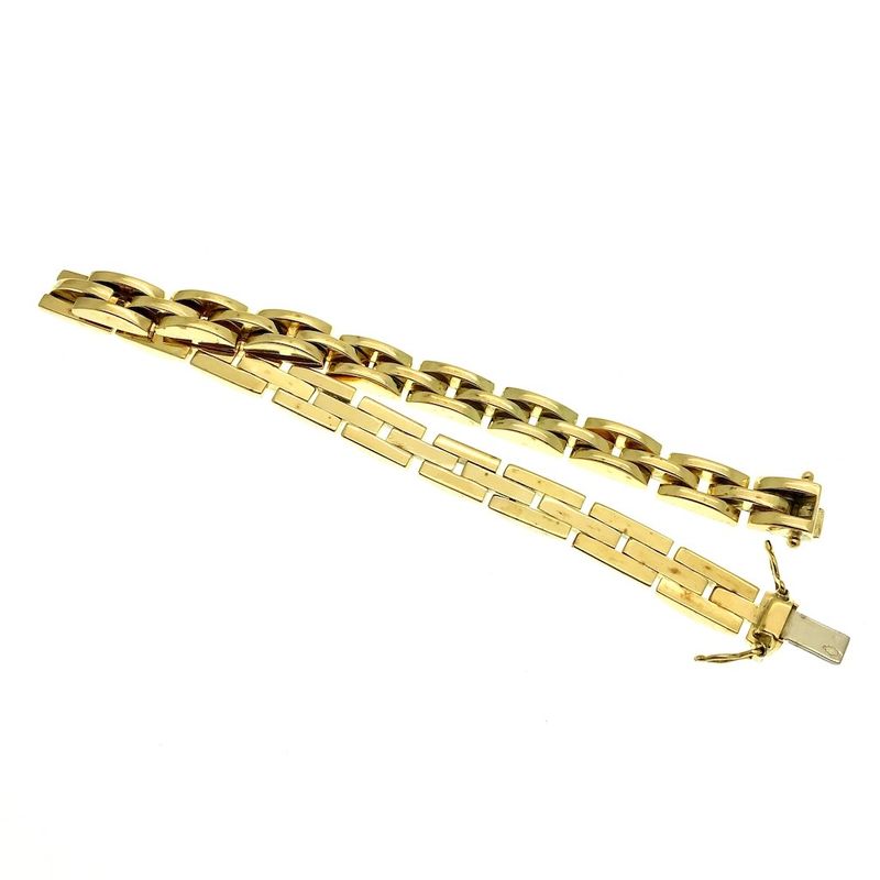 Image 4 of Gold unique link bracelet | 19.5 cm