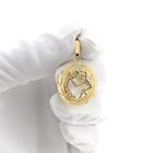 Image 10 of Gold zodiac sign pendant; Aquarius