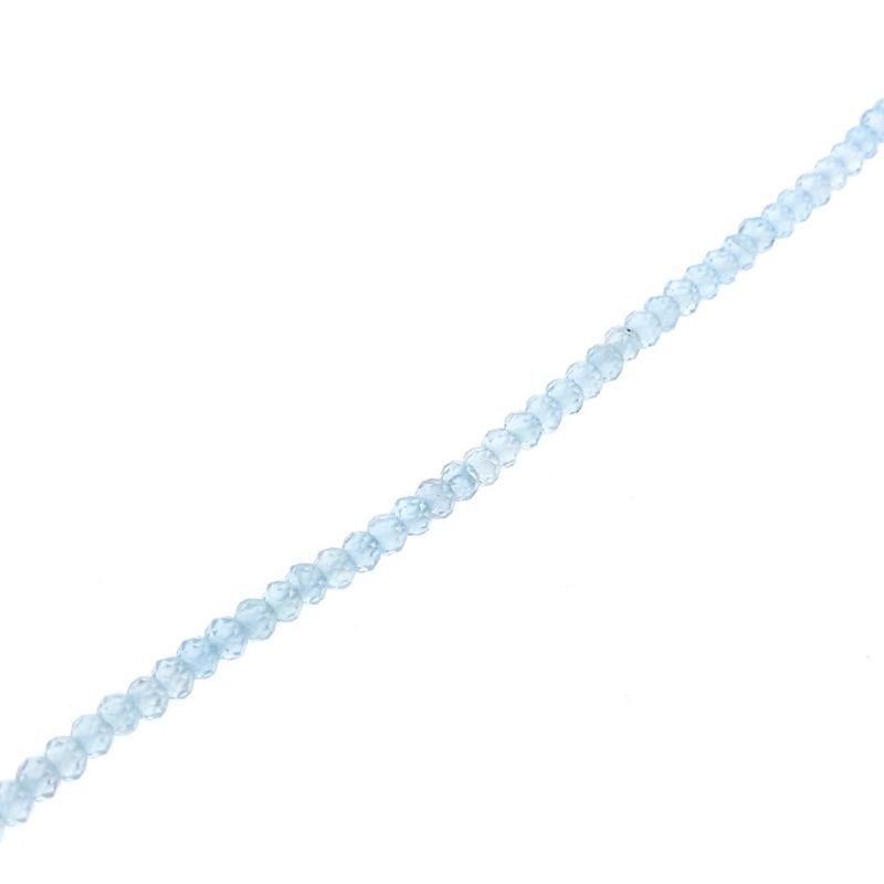 Image 6 of 9 carat light blue topaz bead necklace