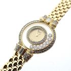 Image 1 of Chopard Happy Diamonds; Gouden dameshorloge met diamanten