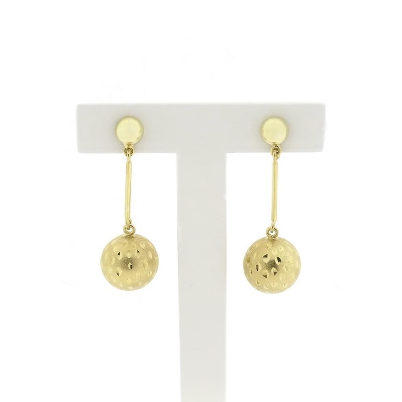 Image 1 of Gold earrings with balls