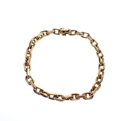 Image 1 of Gold anchor link bracelet