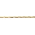 Image 4 of Gold thin gourmet link chain | 56 cm