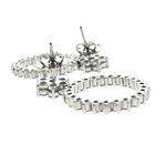 Image 6 of White gold earrings with diamonds; 3.68 ct.