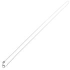 Image 7 of White gold thin anchor link necklace | 46 cm