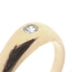 Image 6 of Gold solitaire ring with diamond; 0.05 ct.