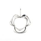 Image 1 of Abstract Silver Flower Pendant