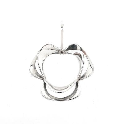 Image 1 of Abstract Silver Flower Pendant