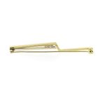 Image 7 of Two-tone gold long narrow brooch with diamonds; 0.15 ct.