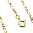 Image 3 of Gold Figaro link chain | 45.5 cm