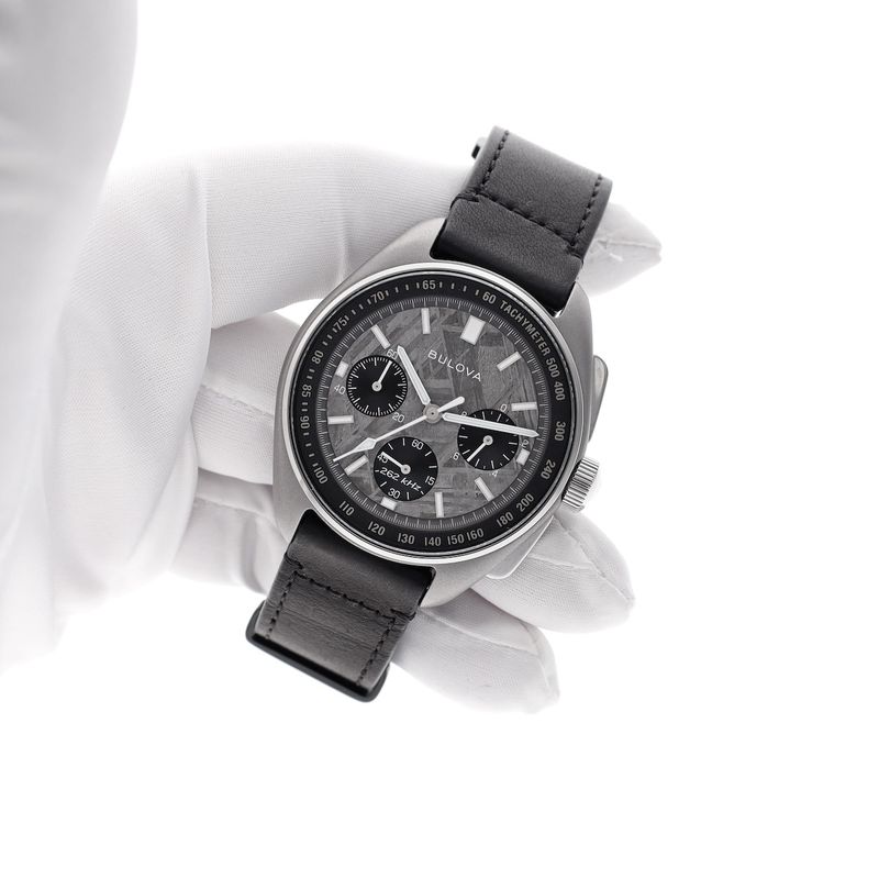 Image 7 of Bulova Lunar Pilot Meteorite Limited Edition 96A312; Chronograph men's watch